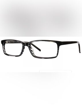 Bronx C Black 53-15-140 Rectangular Full Rim Eyeglass Frames with Case.